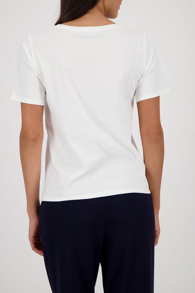Monari T-Shirt Rundhalsausschnitt, Regular Fit, Strasssteine – Bild 3 von 5