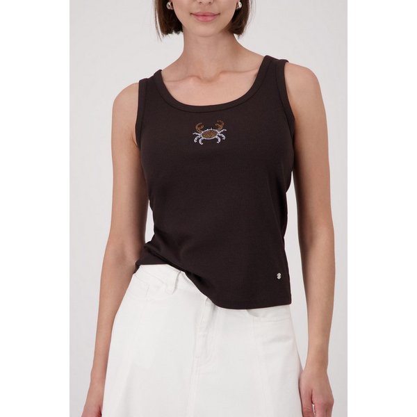 Monari Tanktop mit Glitzersteinchen