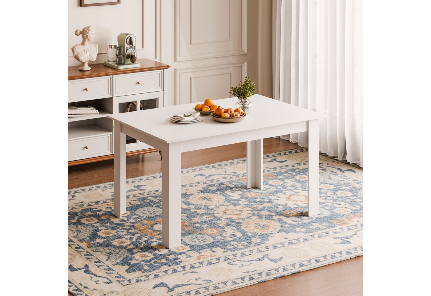 Mondeer Esstisch Esszimmertisch, Stilvoll und langlebig 138 x 90 x 75cm – Bild 2 von 5