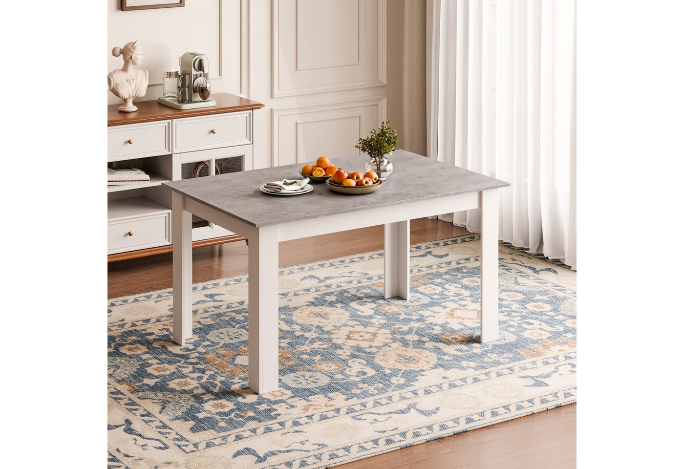 Mondeer Esstisch Esszimmertisch, Stilvoll und langlebig 138 x 90 x 75cm – Bild 2 von 5