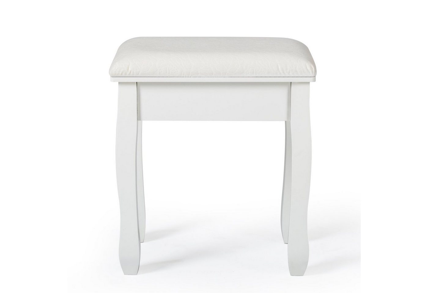Mondeer Sitzhocker Schminktisch-Hocker (1 St), weißes Kissen, bedruckter Klavierhocker, 41x35x45cm – Bild 2 von 5