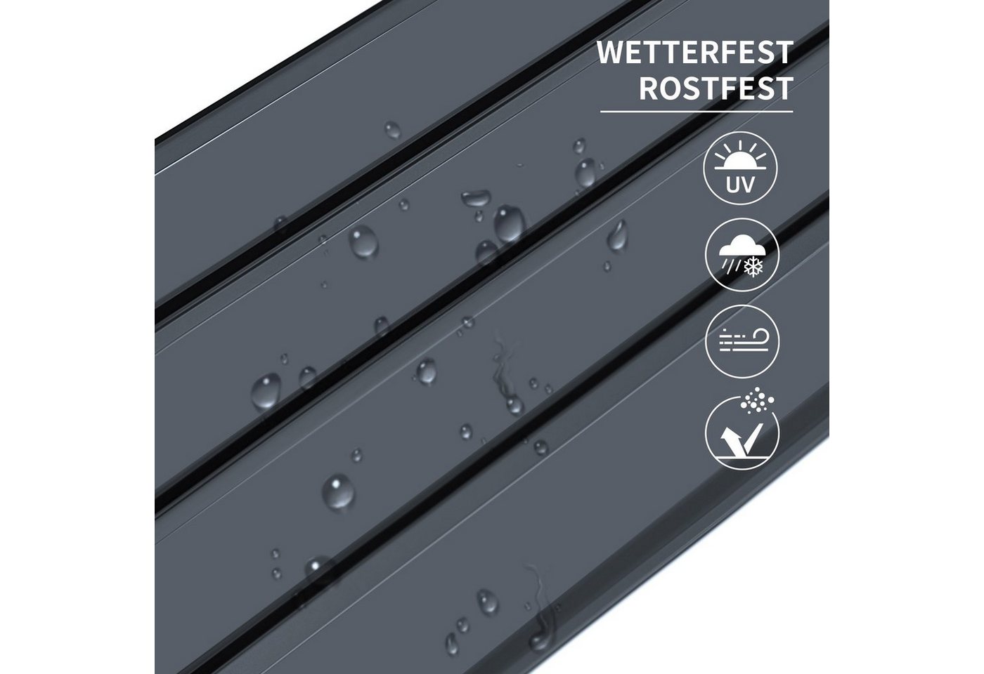 Mondeer Wellplatte Dachplatten(12-tlg), (12-St), 12x Trapezblech 115cm x 45cm verzinkt Profilblech Dachblech – Bild 3 von 5