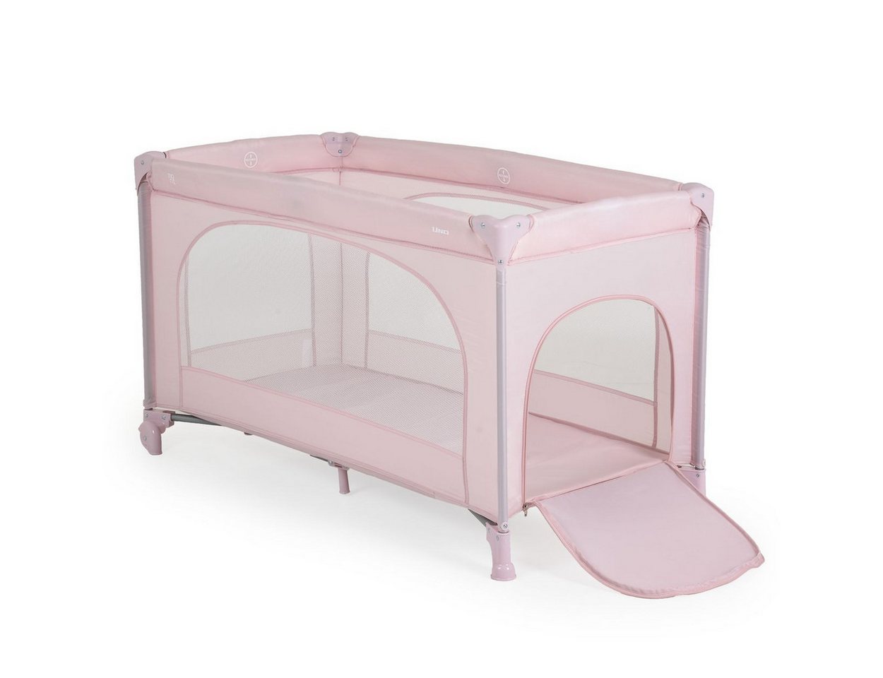 Moni Baby-Reisebett Uno, Faltmatratze, Räder, Seiteneingang, Sichtfenster, Antirutschfüße – Bild 3 von 5