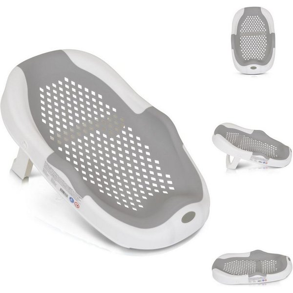Moni Babybadewanne Meshy, (1-tlg), faltbarer Stützfuß, rutschfest, Wanneneinlage, Wasserablauflöcher