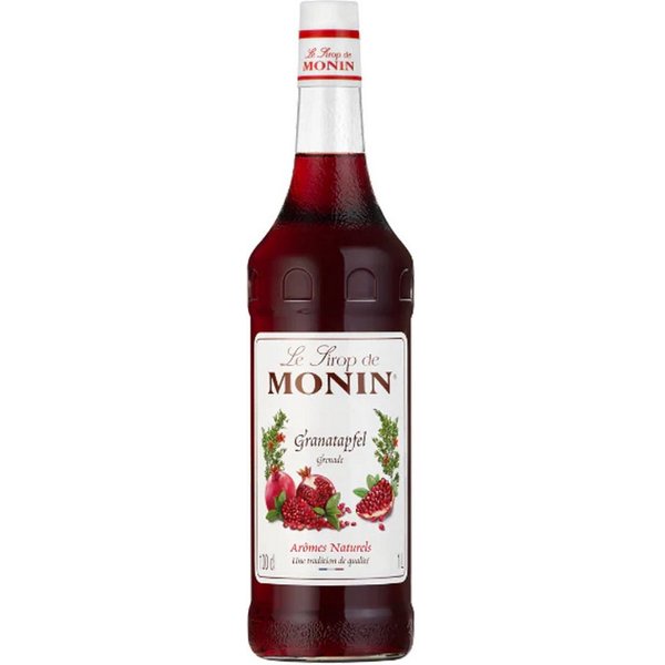 MONIN Getränke-Sirup, Monin Granatapfel Sirup natuerliche Aromen fruchtig fein herb 1000 ml