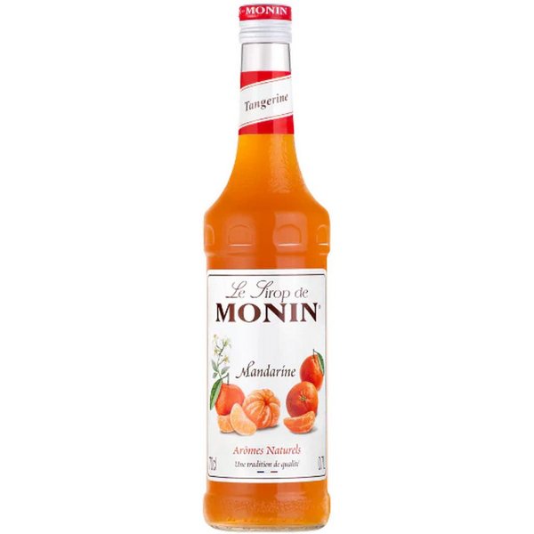 MONIN Getränke-Sirup, Monin Mandarine Sirup ideal für Cocktails und Desserts 700ml
