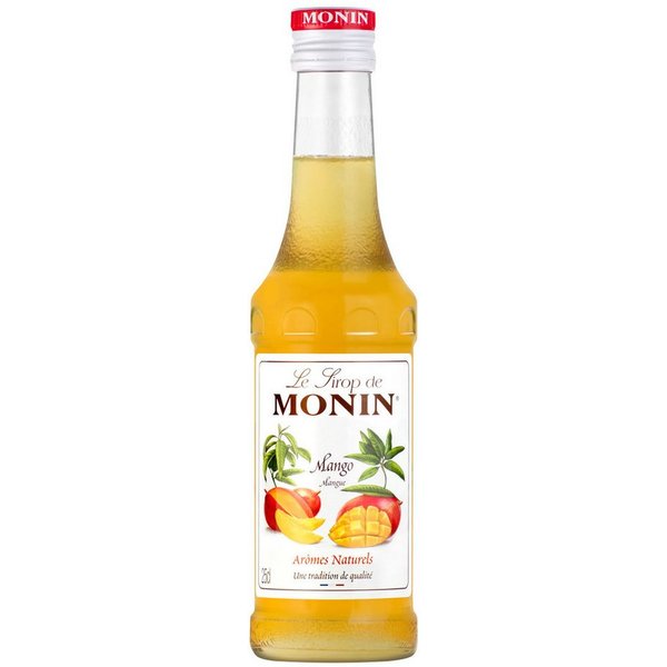 MONIN Getränke-Sirup, Monin Mango Sirup exotisch tropisch fruchtig aromatisch lecker 250 ml