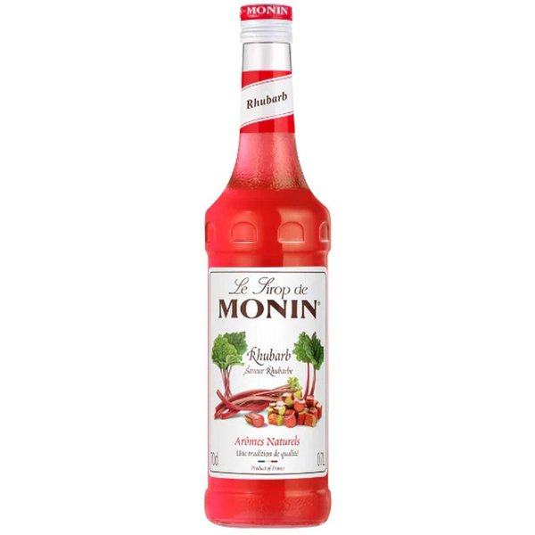 MONIN Getränke-Sirup, Monin Rhabarber Sirup fuer Cocktails und Limonaden fruchtig 700 ml