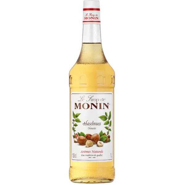 MONIN Getränke-Sirup, Monin Haselnuss Sirup ideal im Kaffee oder Milkshakes 1000ml