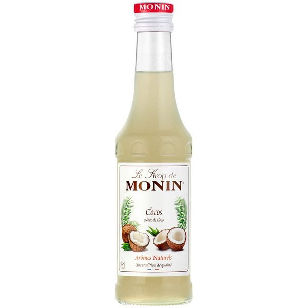 MONIN Getränke-Sirup, Monin Kokosnuss Sirup exotisch frisch Kokosnuss Geschmack fein 250 ml
