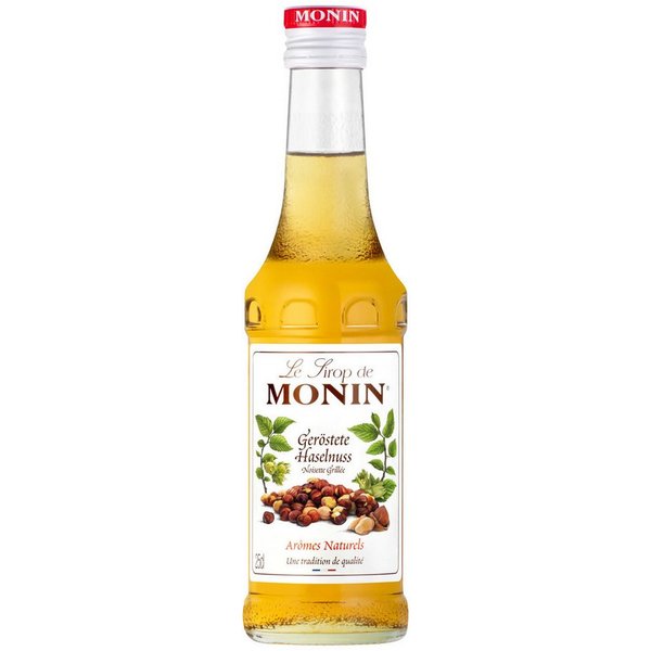 MONIN Getränke-Sirup, Monin geroestete Haselnuss Sirup ideal fuer Kaffee fein lecker 250 ml