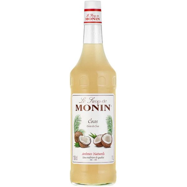 MONIN Getränke-Sirup, Monin Kokosnuss Sirup exotisch frisch Kokosnuss Geschmack 1000 ml