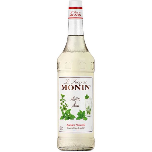 MONIN Getränke-Sirup, Monin Mojito Mint Sirup natuerliches Minzaroma frisch fein 1000 ml