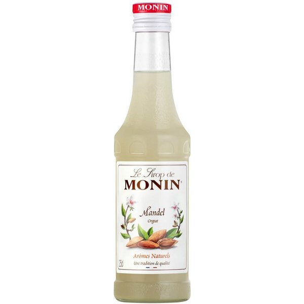 MONIN Getränke-Sirup, Monin Mandel Sirup fuer Gebaeck Kaffee und Tee aromatisch fein 250 ml