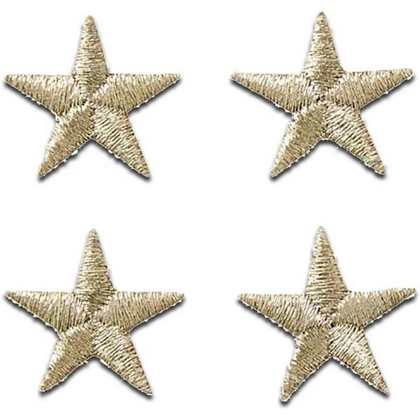 Mono-Quick Aufnäher Bügelbild, Aufbügler, Applikationen, Patches, Flicken, zum aufbügeln, Polyester, Set Stern - Größe: 3,6 x 3,8 cm