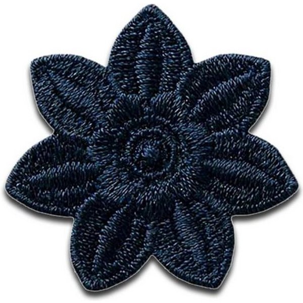 Mono-Quick Aufnäher Bügelbild, Aufbügler, Applikationen, Patches, Flicken, zum aufbügeln, Polyester, Blume Blüte Pflanze - Größe: 3,1 x 3,3 cm
