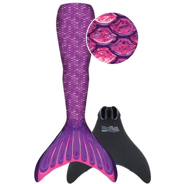 Fin Fun Monoflosse Fin Fun Einsteiger-Meerjungfrauenflosse in verschiedenen Größen Purple