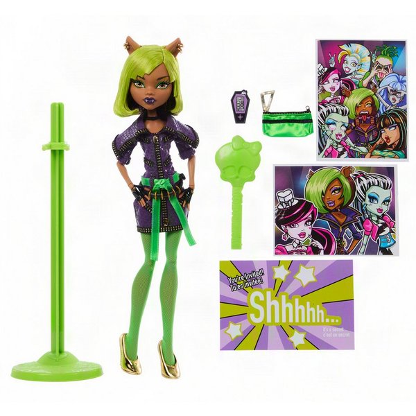 MonsterHigh™ Anziehpuppe Mitternachtsparty, Clawdeen Wolf