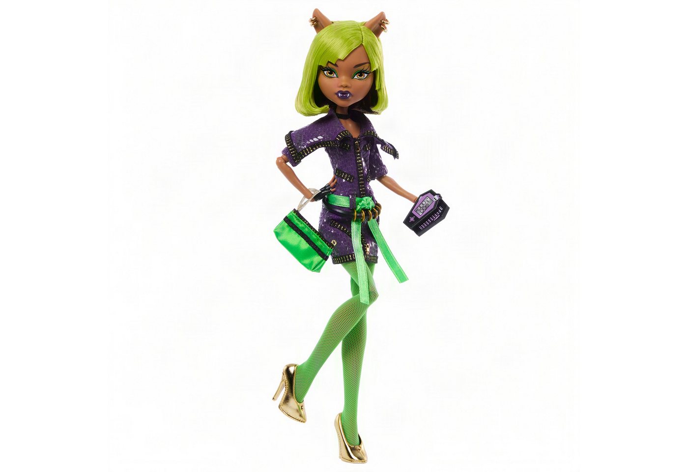 MonsterHigh™ Anziehpuppe Mitternachtsparty, Clawdeen Wolf – Bild 2 von 5