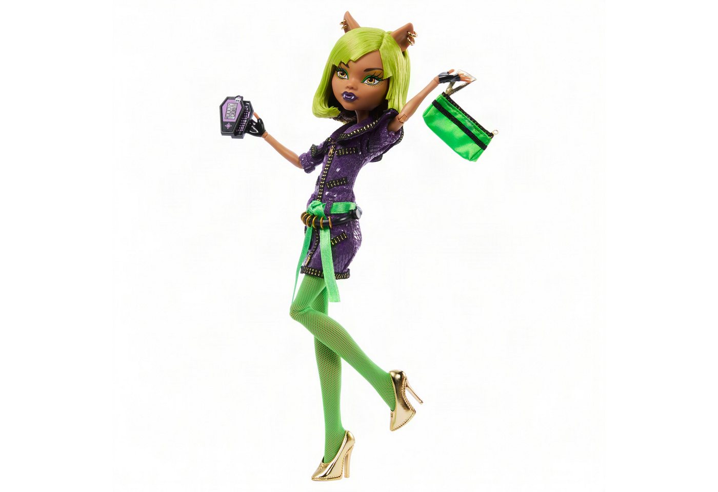 MonsterHigh™ Anziehpuppe Mitternachtsparty, Clawdeen Wolf – Bild 3 von 5