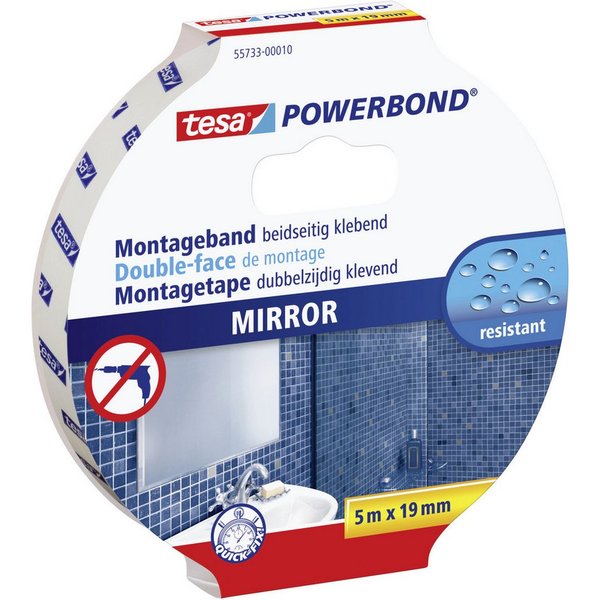 tesa Montageband tesa Montageband Spiegel 5 m x 19 mm, doppelseitig