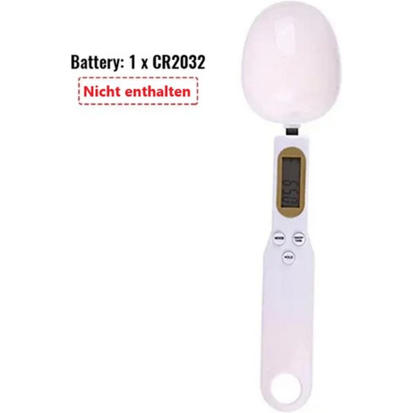 Montegoni Löffelwaage Digitale Löffelwaage mit LCD Anzeige, (Präzise Küchenwaage zum Abmessen von Zutaten), 0,1g Genauigkeit, multifunktional, leicht zu bediene