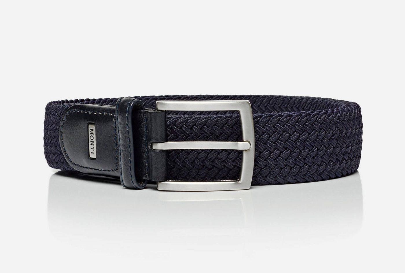 MONTI Flechtgürtel HAMBURG 3,5 cm breit, Elastischer Flechtgürtel, Casual-Business-Sportiv – Bild 2 von 5