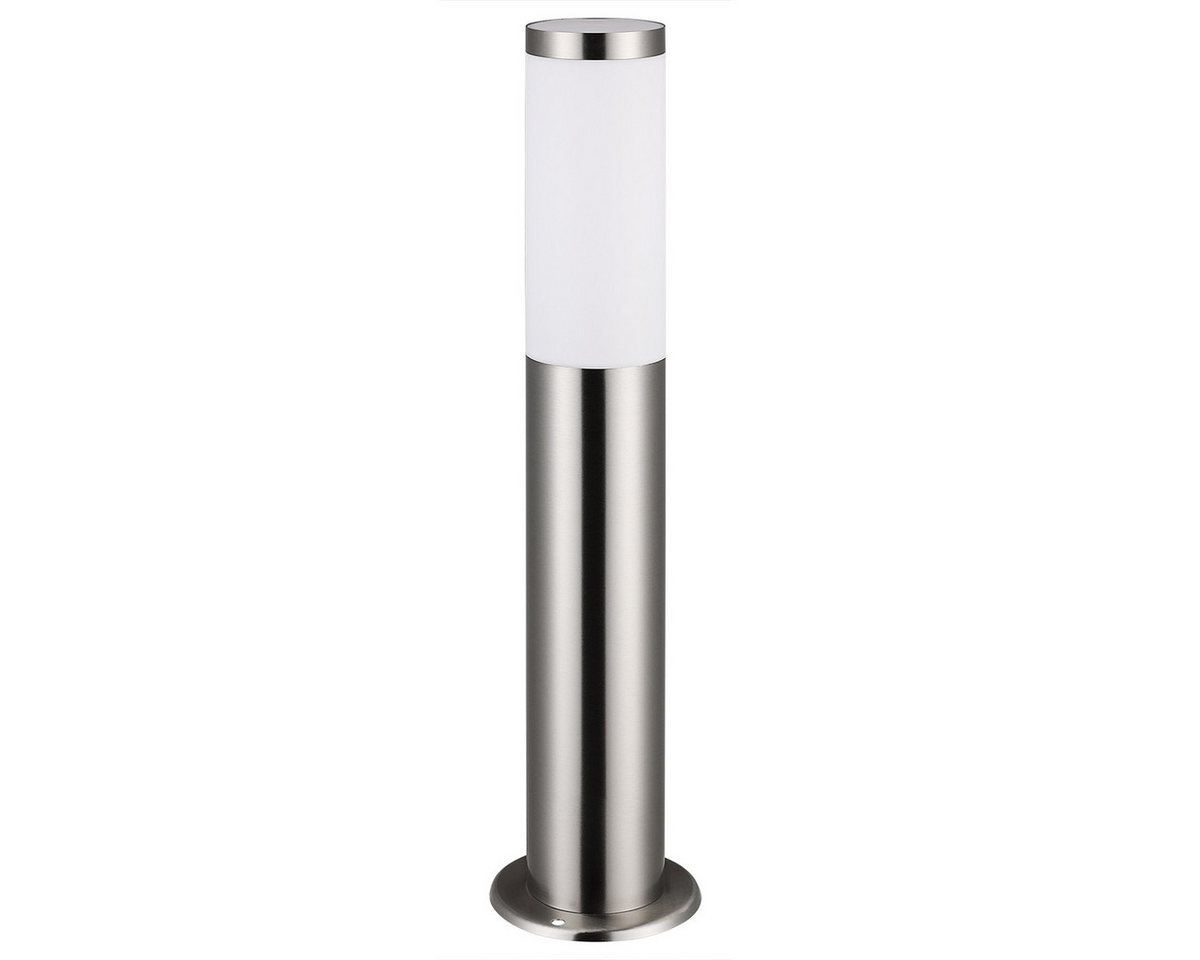 monzana Gartenleuchte, Außenleuchte, Edelstahl 50cm Strom E27 Pollerleuchte Stehlampe Garten Außen Silber – Bild 3 von 5