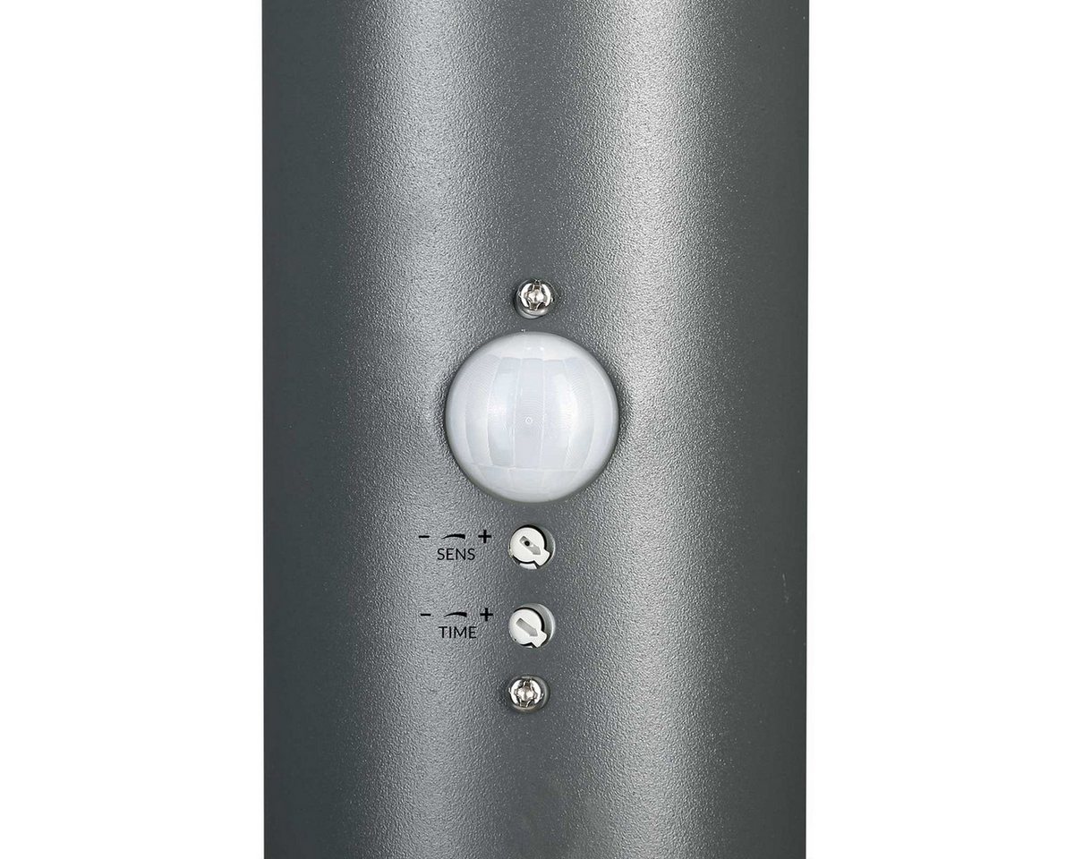 monzana Gartenleuchte, Außenleuchte mit Bewegungsmelder, Einstellbar Edelstahl 50cm IP44 Außenlampe Wegeleuchte Außen Anthrazit – Bild 4 von 5