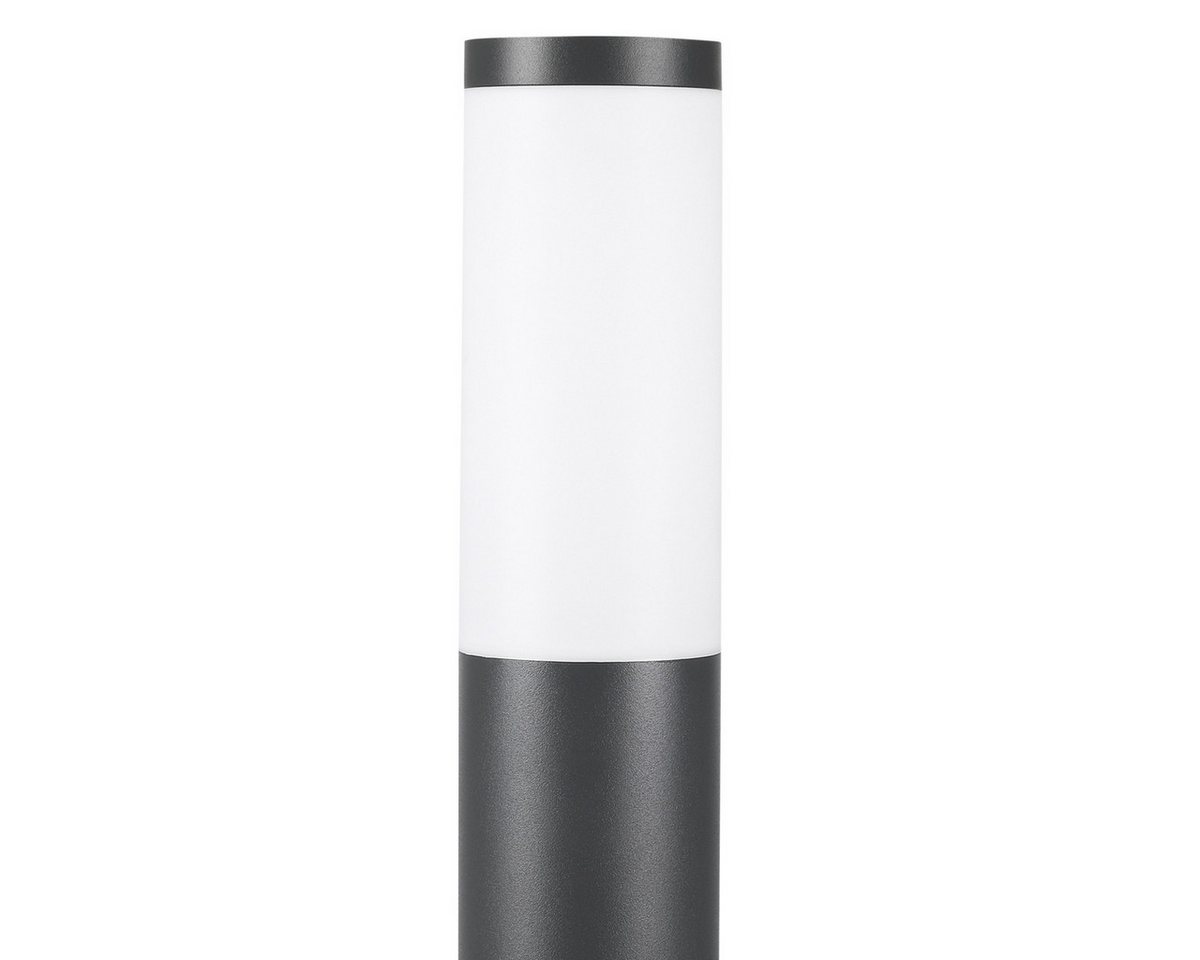 monzana Gartenleuchte, Außenleuchte, Edelstahl 50cm Strom Außenlampe Pollerleuchte Stehend Außen Anthrazit – Bild 4 von 5