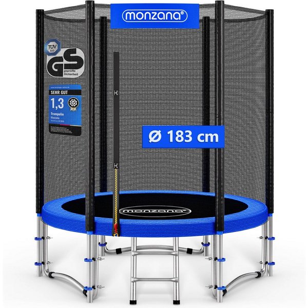 monzana Gartentrampolin, Ø 183 cm, Ø 183 / 244 / 305 / 366 / 427 cm Komplettset TÜV SÜD GS