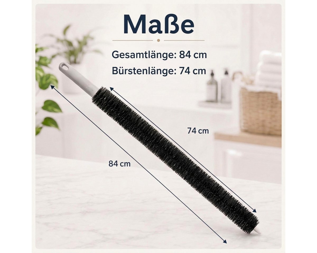 monzana Reinigungsbürste, Heizkörperbürste Lang Heizungsreinigung Flexibel Radiatorenbürste 84cm – Bild 3 von 5
