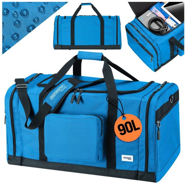 monzana Reisetasche, MONZANA® Reisetasche 90L 70x35x35cm Weekender Duffle Bag Sporttasche