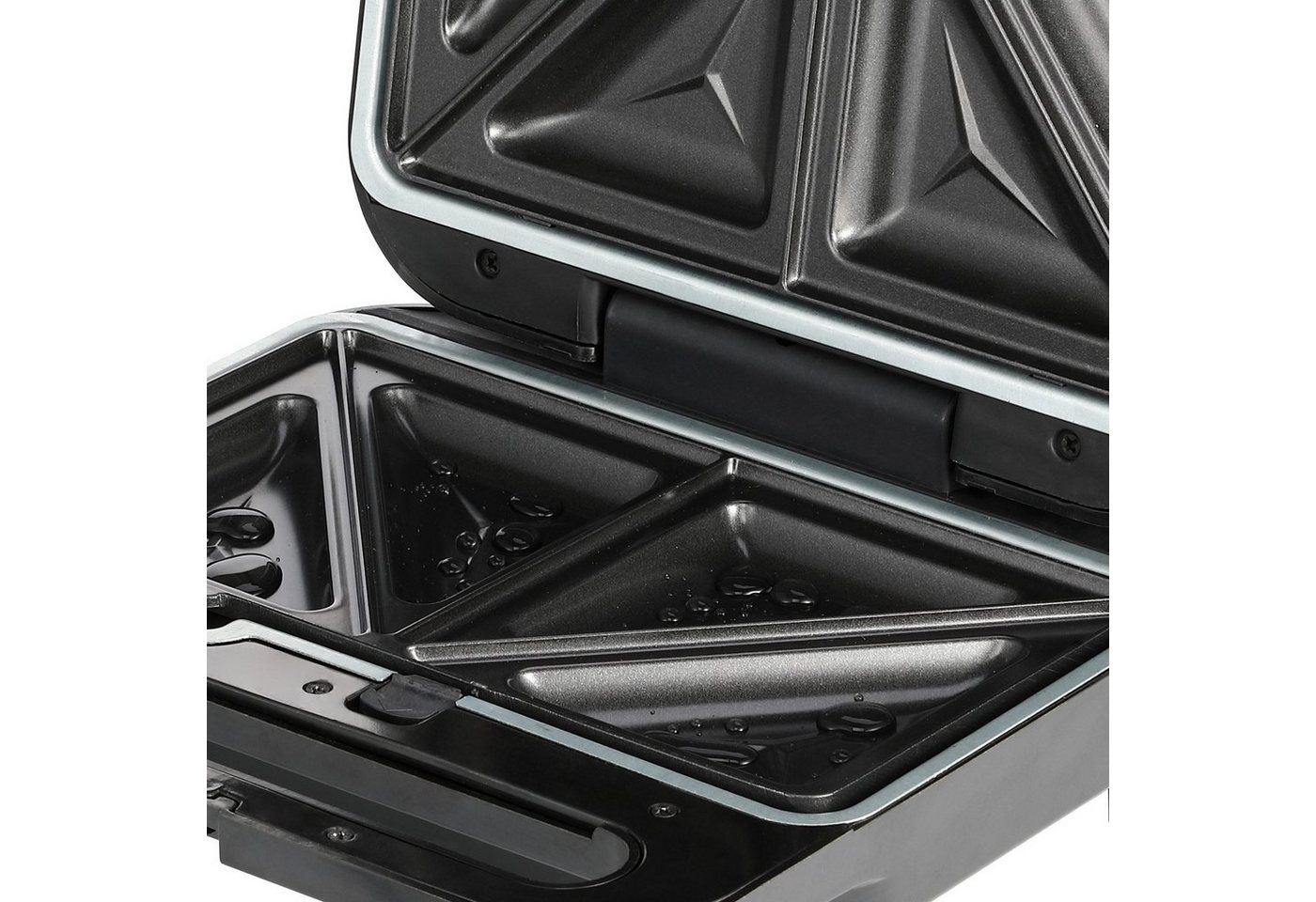 monzana Sandwichmaker, 1000 W, Antihaftbeschichtung Sicherheitsverschluss Panini Toaster – Bild 5 von 5