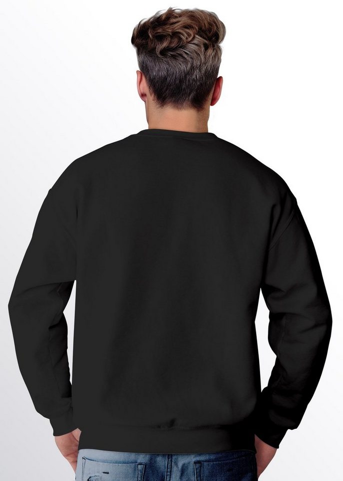 MoonWorks Sweatshirt Sweatshirt Herren Weihnachtspullover Rentier Aufdruck Frohe – Bild 2 von 2