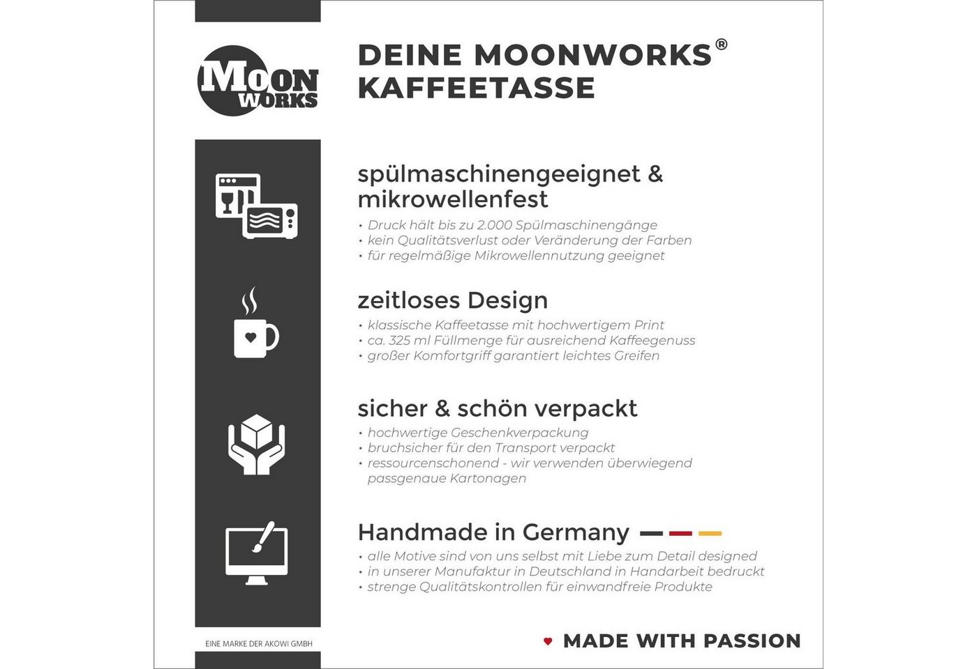MoonWorks Tasse Tasse Spruch – Leberkas, du bist ned du wenn du hunger hast – für das, Keramik – Bild 5 von 5