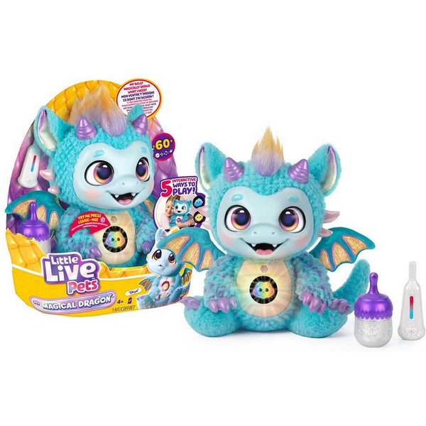 Moose Spielfigur Little Live Pets, My Dream Pet, Dragon, mit über 60 Sounds und Reaktionen