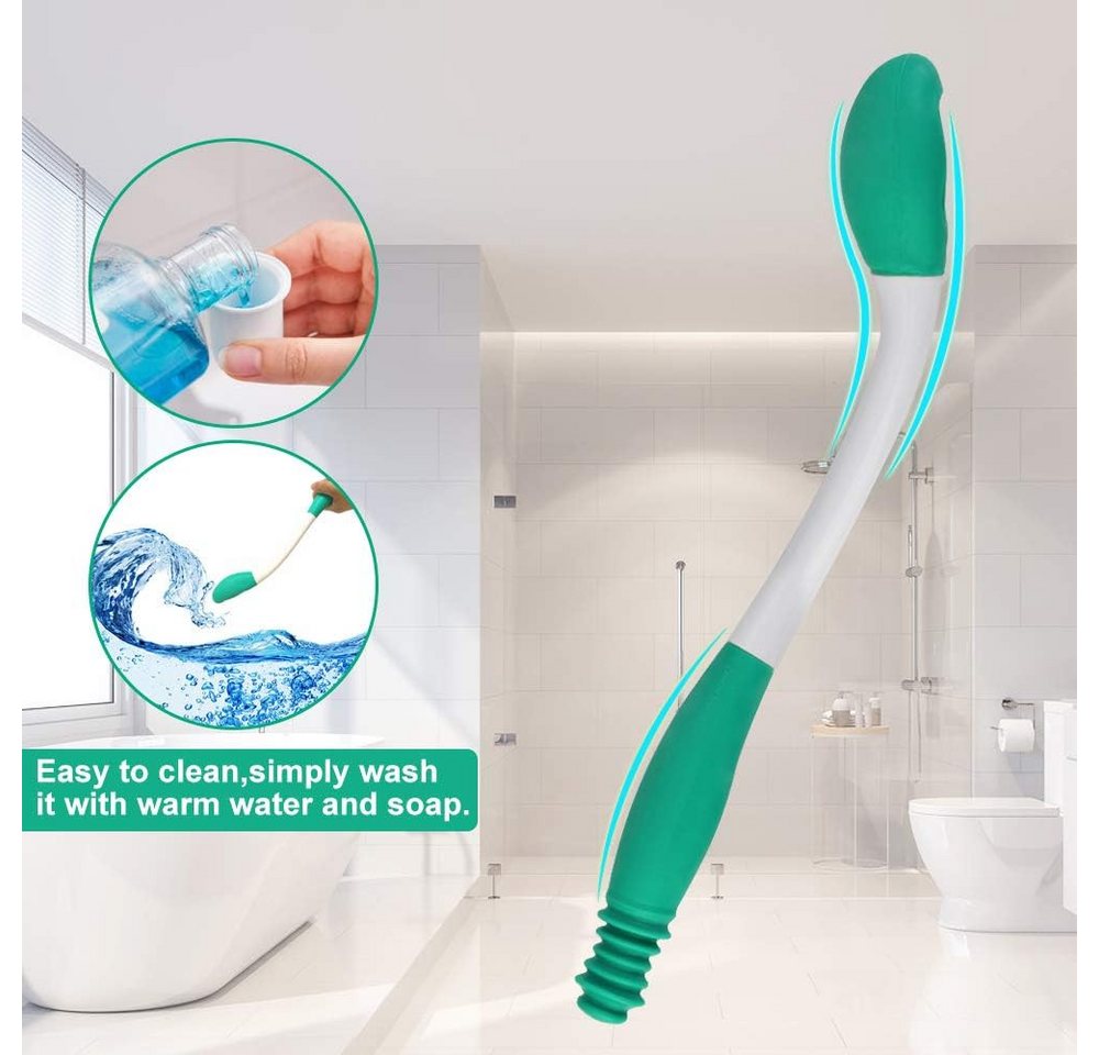 MOPUEA Haltegriff Toilettenhilfe Easywipe Ergonomisch Hygienisch Selbstständig, Ergonomisch rutschfest weich hygienisch leicht zu reinigen – Bild 4 von 5
