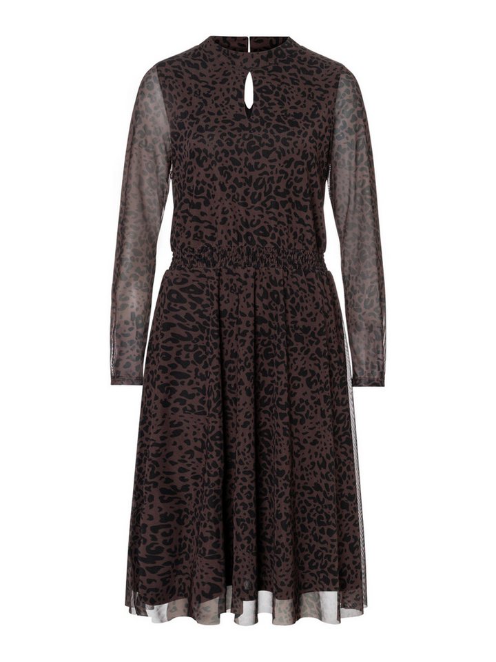 MORE&MORE Jerseykleid leichtes, feminines Leo-Meshkleid – Bild 2 von 5
