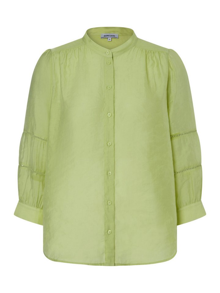 MORE&MORE Klassische Bluse leicht transparente, glänzende Bluse – Bild 2 von 5