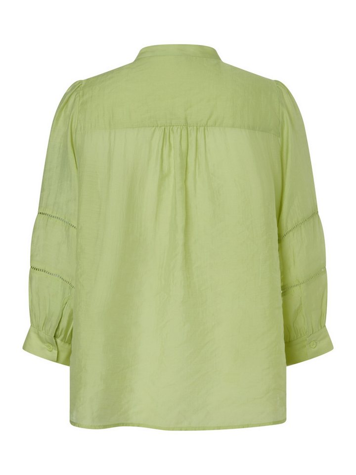 MORE&MORE Klassische Bluse leicht transparente, glänzende Bluse – Bild 3 von 5