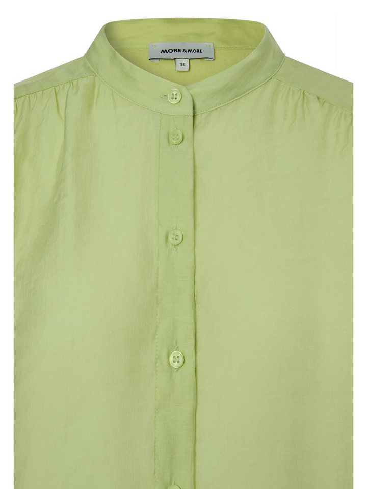 MORE&MORE Klassische Bluse leicht transparente, glänzende Bluse – Bild 5 von 5