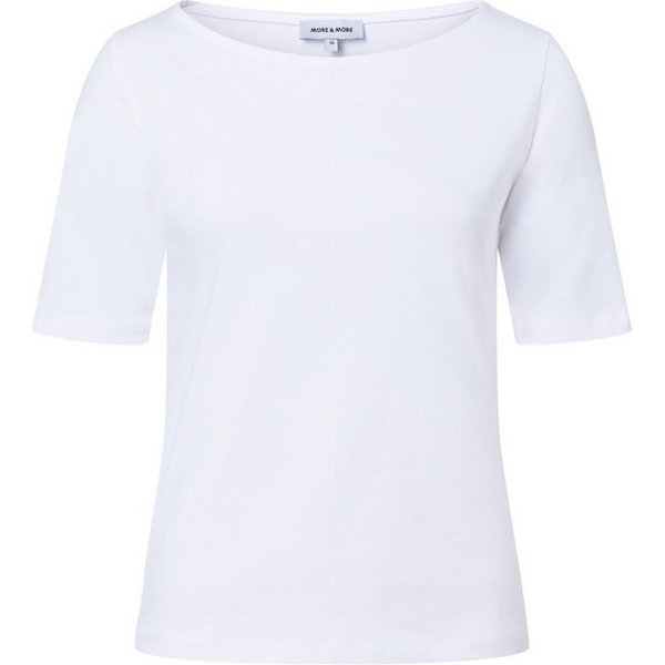 MORE&MORE Kurzarmshirt klassisches Basic-Kurzarmshirt