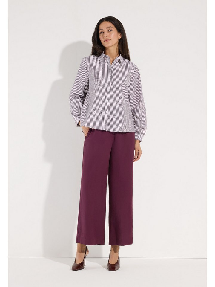MORE&MORE Langarmbluse feminine Bluse, Streifen u. Blumendessin – Bild 2 von 5