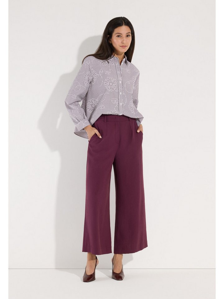MORE&MORE Langarmbluse feminine Bluse, Streifen u. Blumendessin – Bild 3 von 5
