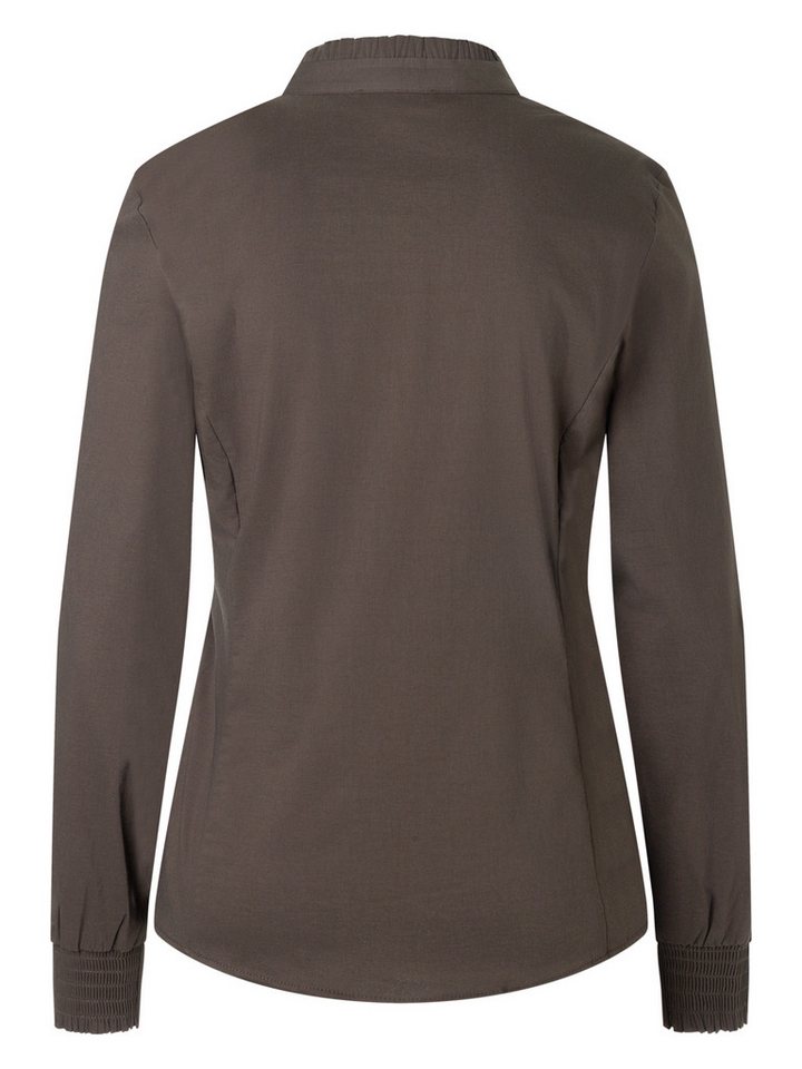 MORE&MORE Langarmbluse feminine Stretchbluse, Rüschenkragen – Bild 3 von 5