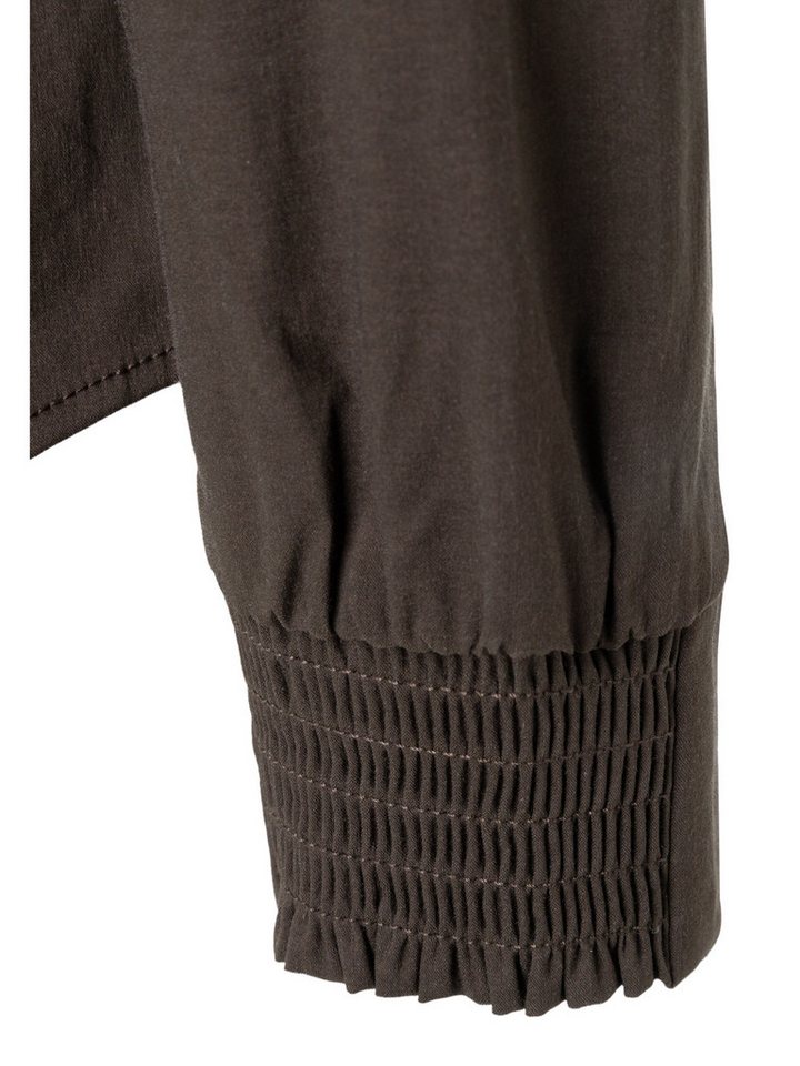 MORE&MORE Langarmbluse feminine Stretchbluse, Rüschenkragen – Bild 5 von 5