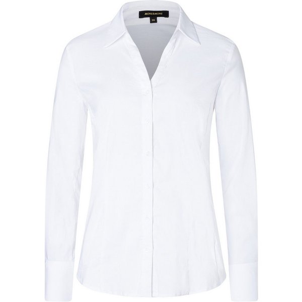 MORE&MORE Langarmbluse klassische Business-Stretchbluse