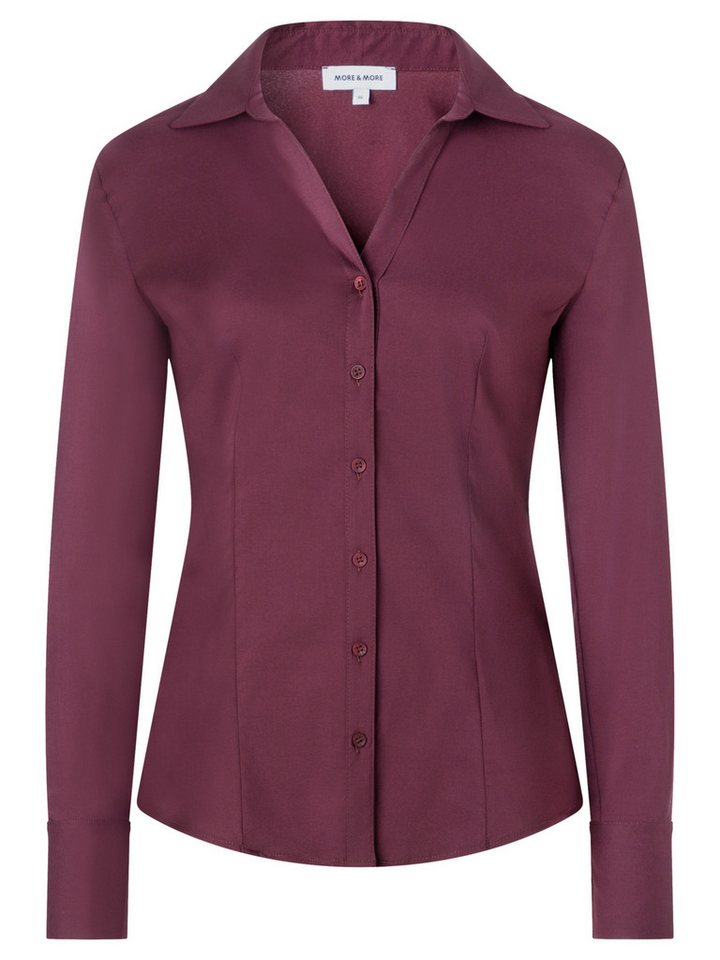 MORE&MORE Langarmbluse klassische, schmale Businessbluse – Bild 2 von 5