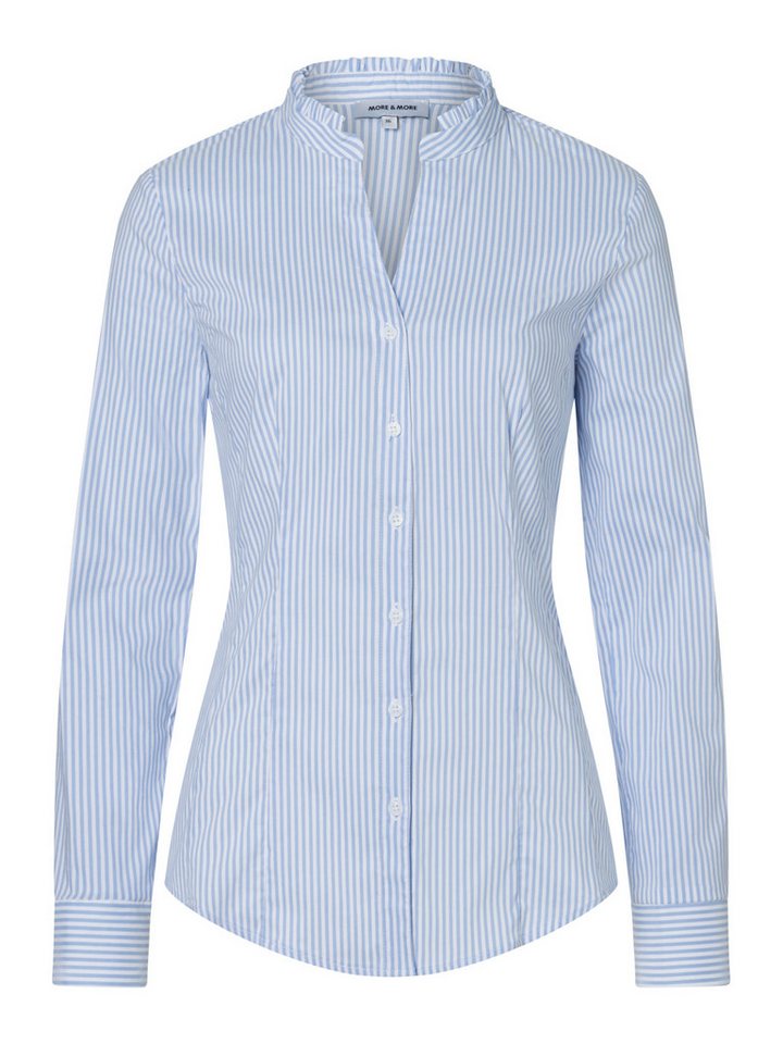 MORE&MORE Langarmbluse klassische Stretchbluse, gestreift – Bild 2 von 5